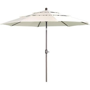 Aoodor 10 ft Patio Umbrella, Outdoor Table Umbrella, Market Umbrella with 3 Tier - 1 of 4