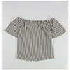 bar III Womens Striped Knit Blouse - 2 of 2