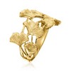 Ross-Simons Italian 14kt Yellow Gold Ginkgo Leaf Ring - 3 of 4