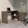 XIYUYEU L-Shaped Home Office Desk Modern Corner Writing Desk with 2 Open Shelves and Storage Cabinet - 2 of 4