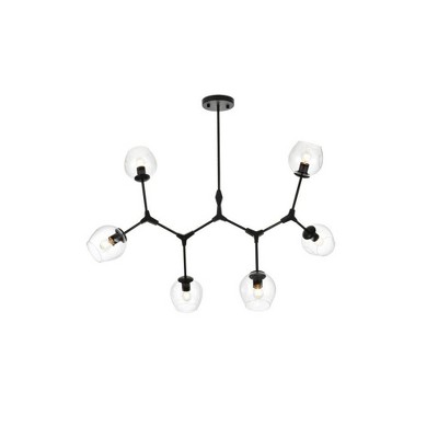Elegant Lighting Cavoli 6 - Light Chandelier in  Black
