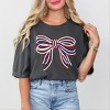 Simply Sage Market Patriotic Layered Bow Garment Dyed Tee - 2 of 4