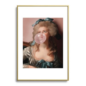 Jonas Loose BUBBLEGUM PRINCESS Metal Framed Art Print - Deny Designs - 1 of 4