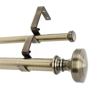 Urbanest Semplice Manhattan 1-inch 5-8 inch Double Drapery Curtain Window Rod Set - 1 of 4