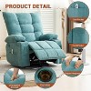 Swivel Rocker Recliner Chair with Heat and Massage,Swivel Rocking Single Sofa with Cup Holders - 2 of 4