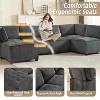 MOONMISS Modular 6- Seat  Sectional Sofa U Shaped Modular Couch with Reversible Chaise Modular Sofa Sectional Couch for Living Room - 4 of 4