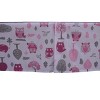 Bacati - Owls Pink/Gray Girls Cotton Crib/Toddler Girls Cotton Crib Skirt - 3 of 3