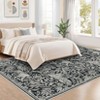 Faux Wool Modern Tiger Pattern Area Rug Ultra Thin Machine Washable Non Slip Stain Resistant Non Shedding Pet Friendly Floor Rug - 2 of 4