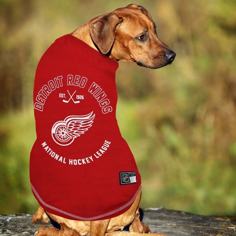 NHL Detroit Red Wings Pets T-Shirt , 2 of 4