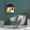Trademark Fine Art - Ana Rut Bre Rainbow Plus Shapes Blue Mustard4 Canvas Art - 3 of 4