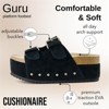 CUSHIONAIRE Women's Guru Genuine Leather footbed platform sandal with +Comfort, Wide Widths Available - 4 of 4