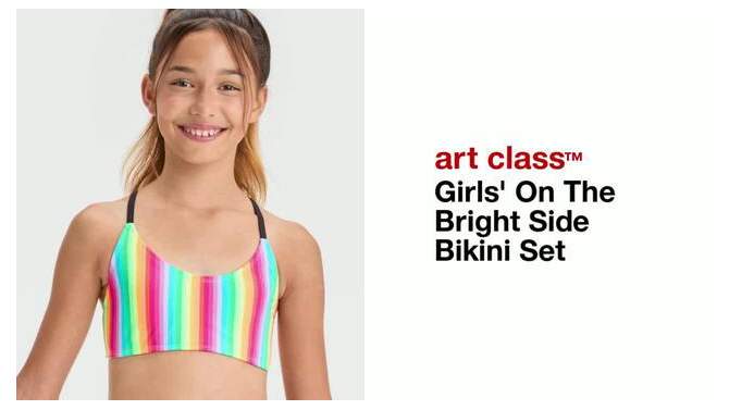 Girls&#39; On The Bright Side Bikini Set - art class&#8482;, 2 of 5, play video