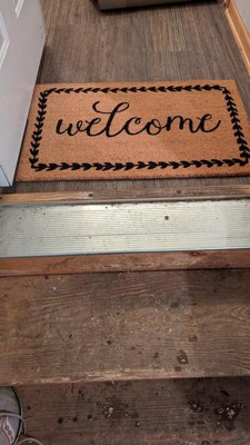 Flash Furniture Harbold 18 X 30 Indoor/outdoor Coir Doormat With Welcome  Message And Non-slip Backing : Target