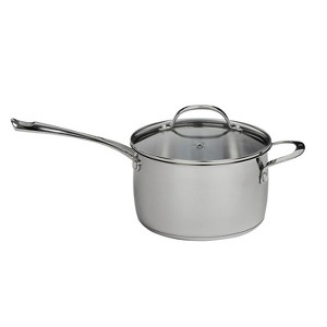 Swiss Diamond Premium Steel DLX Stainless Steel Induction Sauce Pan with Tempered Glass Lid - 1 of 2