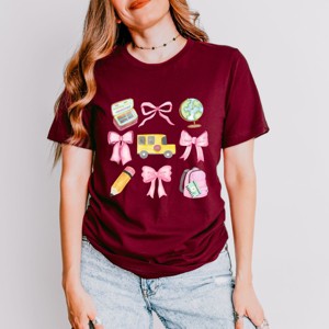 Simply Sage Market Coquette Watercolor School Chart Short Sleeve Tee - 1 of 4