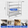 Stainless Steel Shelves,47x18x72 in Storage Shelf 5-Tier Heavy Duty Storage Rack - 2 of 4