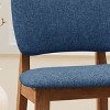 PAGED Wooden Bar Stools Set of 2, Modern Upholstered Counter Height Bar Chair with Back for Bar, Kitchen, Dining Room - 4 of 4