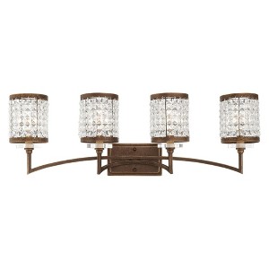 Livex Lighting Grammercy 4 - Light Vanity in  Hand Painted Palacial Bronze - 1 of 1