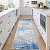 2'x6' Machine Washable Runner Rug, Non-Slip Low Pile Carpet for Hallway, Bedroom, Living Room, Kitchen, Dining Room, Grey - 2 of 4
