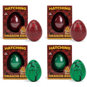 Class Collections Surprise Growing Dragon Hatch Egg Kids Novelty Toy - Pack of 4, Red and Green - 1 of 4