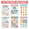 Hadley Designs Boho Parts of Speech Language Arts and Grammar Laminated Posters, Set of 12 - 2 of 4