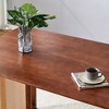 NicBex Dining Table Set for 6 Kitchen Table Ancient Solid Wood Dining Table Imitation Rattan Table Legs Simple Wood Chairs for Dining Room - 4 of 4