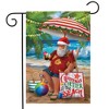 Briarwood Lane Garden Flag 12x18 For Outdoor Beach Time Santa Christmas For Christmas Garden Flag Flags For Outside - 2 of 4