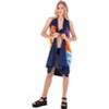 LA LEELA Women's Beachwear Summer Beach Wrap Bikini Wraps Sarong Swimwear Swim Cover Up Skirt Pareo Coverups for Women One Size Blue,Floral - 2 of 4