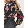 VENUS Womens Floral Tassel-Tie Blouse - 4 of 4