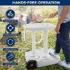 SereneLife Portable Handwash Sink with 7+ Gallon Capacity - High-Density Polyethylene Mobile Foot-Pump Washing Station with Soap Dispenser - SLCASN25 - 3 of 4