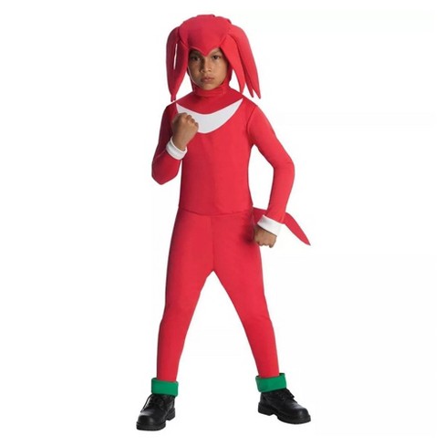 Sonic The Hedgehog Knuckles Jumpsuit & Mask Costume Child - image 1 of 4