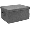 Bigso Foldable Fabric Storage Box with Lid – Collapsible Organizer Bin for Clothes and Closets - 2 of 4