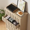 Dresser for Bedroom with 5 Drawers, 47.2" Wide Wood Dressers & chests of Drawers, Wooden Dresser TV Stand, Modern Storage Organizer Modern Dressers - 2 of 4