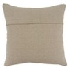 Saro Lifestyle Squares Embroidered Block Print Pillow - Down Filled, 20" Square, Blue - 2 of 3