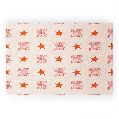retrografika Southern Snark Bless your heart 36" x 24" Welcome Mat - Society6