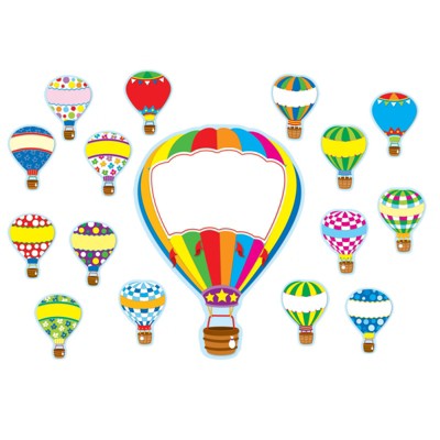 Carson Dellosa Education Hot Air Balloons Bulletin Board Set, 38 Pieces