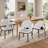 NicBex Modern Upholstered Armless Set of 2 Dining Chairs with Metal Legs,Minimalist Small Office Chairs,Living Room Accent Chairs - 3 of 4