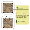 NicBex Set of 2 Water Hyacinth Woven Bar Stools Stylish Counter Stools with Metal Frame, Anti-Slip Screws for Kitchen Island, Pub - 2 of 4