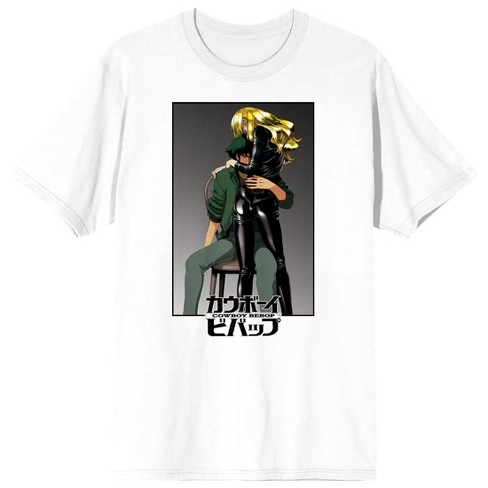 Cowboy Bebop Spike And Julia Men's White T-shirt-XL