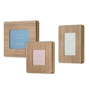 American Art Decor Set of 3 Triptych of Memories Box Top Photo Frames - 1 of 4