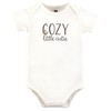 Hudson Baby Cotton Bodysuits, Cozy Cutie - 3 of 4