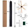 Whizmax 41 Feet Chimney Sweep Kit with Nylon Flexible Rods, Chimney Brush,Chimney Cleaner,Chimney Brush Kit Driven by Drill for Sweeping Fireplace - 4 of 4