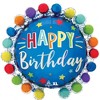 LoonBalloon 26 Inch Dot Circle Birthday Balloon with 4 latex balloons - Festive & Colorful - 2 of 3