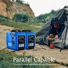 POXURIO 2450W Inverter Generator Gas Powered Ultra Quiet 59dB 6L Tank 10 Hour Runtime 43LB Wheels Portable RV Camping Home Use - 2 of 4