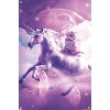 Trends International James Booker - Kitty Cat Riding On Space Galaxy Unicorn Unframed Wall Poster Prints - 4 of 4