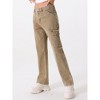 INSPIRE CHIC Women's High Waist Baggy Y2K Street Casual Fashion Cargo Pants with Pockets - 4 of 4