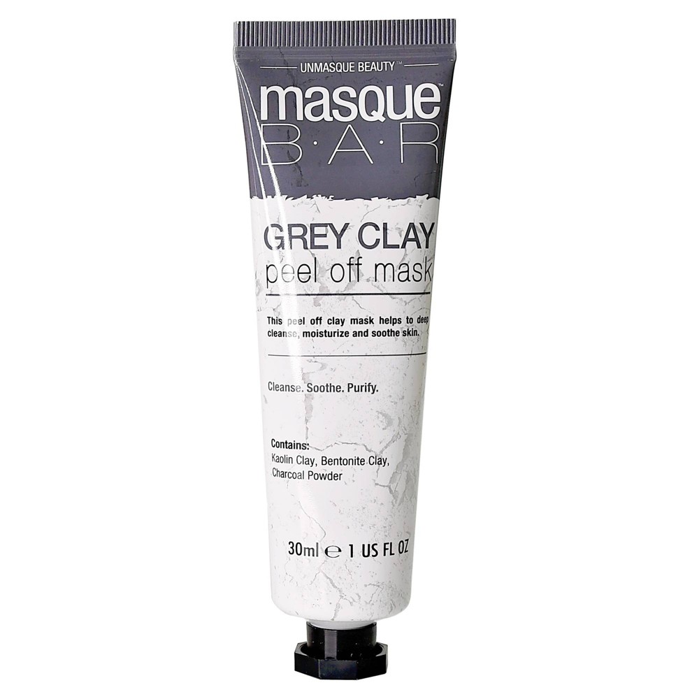 Photos - Cream / Lotion Masque Bar Clay Peel Off Mask - Gray - 1 fl oz