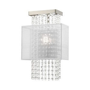 Livex Lighting Bella Vista 1 - Light Wall Light in  Brushed Nickel - 1 of 4