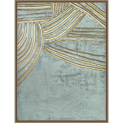 Amanti Art Ancient Gold Sun by Alyson Storms Canvas Wall Art Print Framed 23 x 30-in.