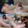 PharMeDoc Pregnancy Pillows C-Shape Full Body Maternity Pillow, Organic Cotton Cover - 4 of 4